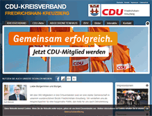 Tablet Screenshot of cdu-friedrichshain-kreuzberg.de